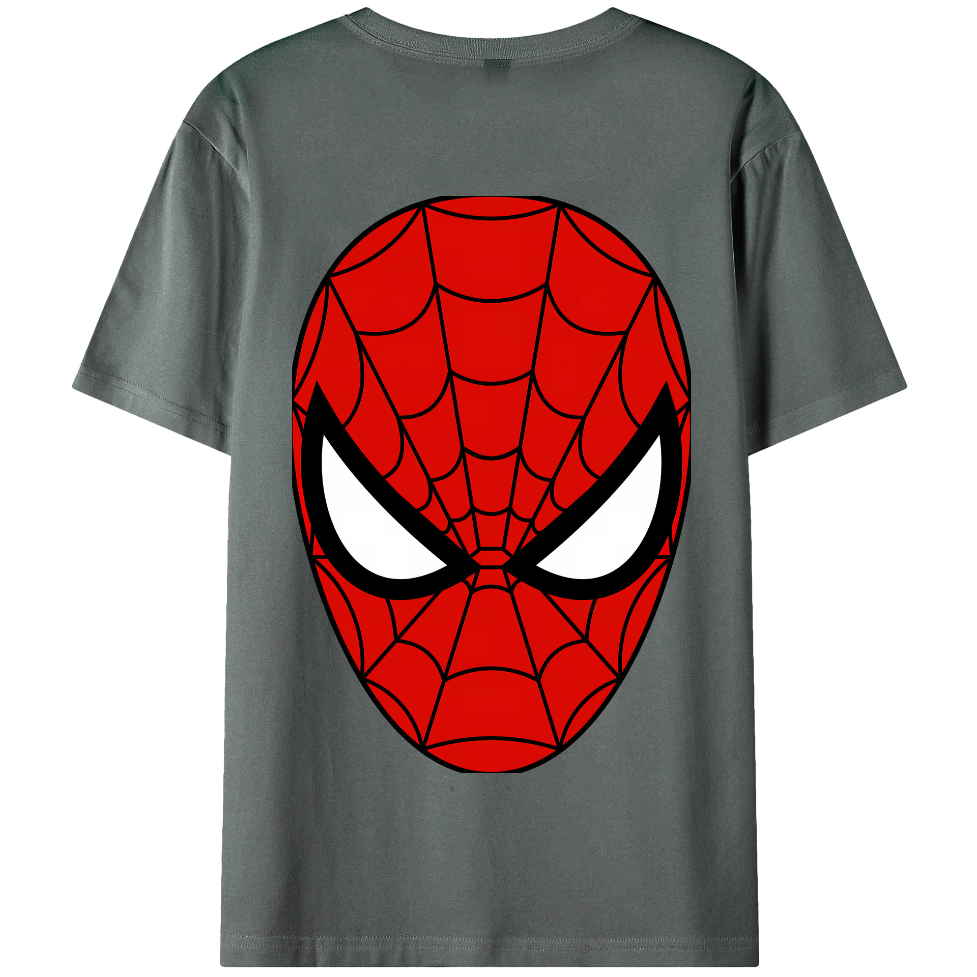 （画像用） Spider Man スパイダーマン 綿100％半袖Tシャツ（背面プリント）